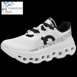 Full Palm Carbon Plate Running Youth Shock-absorbing Outdoor Mountaineering Sneakers Thick Soles Increase Mesh Racing Shoes For