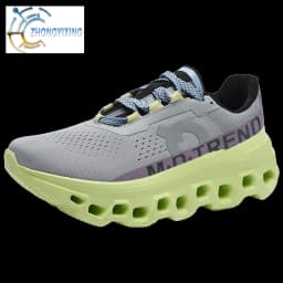 Full Palm Carbon Plate Running Youth Shock-absorbing Outdoor Mountaineering Sneakers Thick Soles Increase Mesh Racing Shoes For