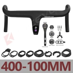 KOCEVLO Internal Cable Road Bike Carbon Fiber Handlebar Integrated Bicycle Drop Bar With Computer Mount and Washers Accessories