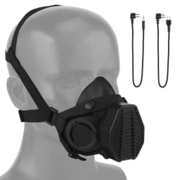 SOTR Tactical Respirator Mask Built-in Microphone Communication Special Operations Half-mask Replaceable Filter CS Airsoft Masks