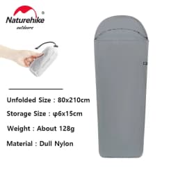 Naturehike Sleeping Bag Liner Ultralight Outdoor Camping Sleeping Sack Hiking Hotel Single Travel Machine Washable Comfortable