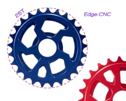 Funsea BMX Sprocket 25T Alloy 6061 Bicycle Plate for Wheelie Stunt Big Cruiser One Way Chainring Full Machine Nezha
