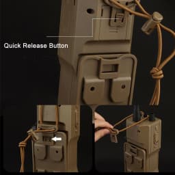 Tactical BB Balls Loader Box Electric Counting PRC-152 Radio Model Pouch Compatible MOLLE Vest Airsoft M4 5.56 BBs Storage Case