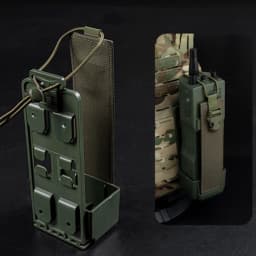 Tactical BB Balls Loader Box Electric Counting PRC-152 Radio Model Pouch Compatible MOLLE Vest Airsoft M4 5.56 BBs Storage Case