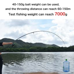 BIUTIFU 2Tips Carp Fishing Rod 3.5lb 7Sections 4.2/3.6/3.0m 30t Carbon Fiber Travel Throwing 60-150m Shore Casting Spinning Pole