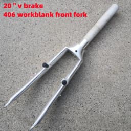 20 Inch Folding Bike Forks Aluminum 406 V Brake Bicycle Front Fork Workblank Fork