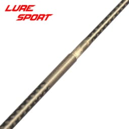 LureSport 2.1m 6 sections 3pcs carbon solid Tip Travel Fishing Rod Toray X-Cross Carbon blank Rod Building Component RepairDIY