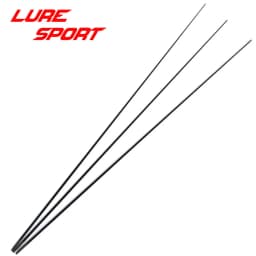 LureSport 2.1m 6 sections 3pcs carbon solid Tip Travel Fishing Rod Toray X-Cross Carbon blank Rod Building Component RepairDIY