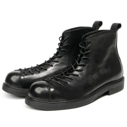 KOWM Cowhide Hiking Shoes Men's Walking Boot British Trekking Shoes Thick Soled Cowhide High Top Motorcycle Boots Ankle Sneakers