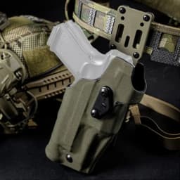 6354DO Tactical Pistol Holster For Glock 17 With X300/X300U Flashlight Quick Release Hunting Airsoft Holster Case QLS System Kit