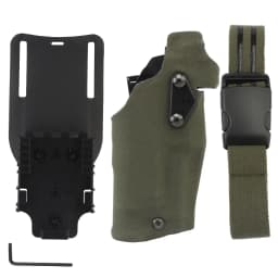 6354DO Tactical Pistol Holster For Glock 17 With X300/X300U Flashlight Quick Release Hunting Airsoft Holster Case QLS System Kit