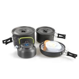 Camping Cookware Set for 1-5Persons Lightweight and Portable Pot and Pan with Carrying Bag Perfect for Outdoor Camping