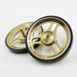 1pair titanium easywheel 70mm Ultra-light anodized push wheel for brompton titanium wheel for birdy unionjack