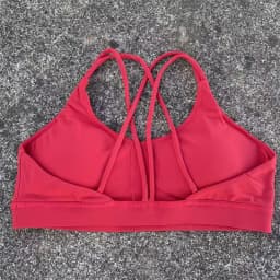 Women Cross Straps Sports Bra Gym Workout Crop Top Yoga Vest High Impact Fitness Bralette Push Up Running Tight Padded Underwear