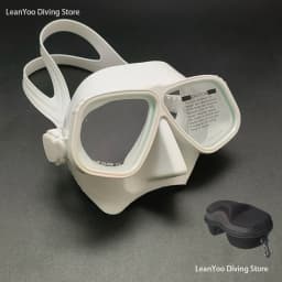 Superior Aluminium Freediving Goggles Similar Apollo Alloy Low Volume Diving Glasses Comfortable Scuba Mask with Black Box