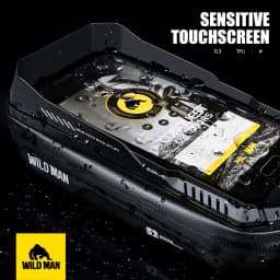 WILD MAN XT3 Bicycle Phone Bag Quick Release Handlebar Stem Mount TPU Touchscreen Window Hard Shell Zipper Storage Cycling Pouch