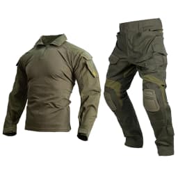 Emersongear Tactical E3 Combat Uniform Set 2019 Upgrade Mens Shirts Pants Tops Duty Cargo Trousers Suit Milsim Hunting Nylon RG