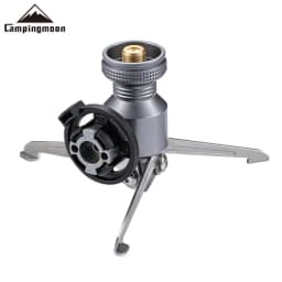 CPAMINGMOON Z23-CB Rocket Furnace Support Three Pin Adapter Long Gas Flat Gas Furnace Head Bracket Foldable Gas Hob Connector