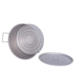 Boundless Voyage Titanium Pot 5.0L Portable Big Capacity Stockpot Outdoor Hiking Picnic Camping Cookware Soup Pot Home Kitchen