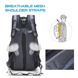 50L Hiking Trekking Backpack Water-resistant Camping Daypack Backpack Outdoor Men Travel Trekking Climbing Backpack Free Knight