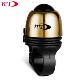 N+1 Mini Brass 41mm Bicycle Flick Bell - O-Ring Mount 19.2-31.8mm Handlebar