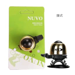 N+1 Mini Brass 41mm Bicycle Flick Bell - O-Ring Mount 19.2-31.8mm Handlebar