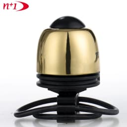 N+1 Mini Brass 41mm Bicycle Flick Bell - O-Ring Mount 19.2-31.8mm Handlebar