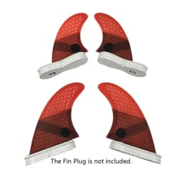 M+GL/UK2.1 Surf Quad Fins UPSURF FCS 2 Fins Honeycomb Fiberglass Top Performance Core Surfboard Fins Quad Set Quilha Surf 4 Fins