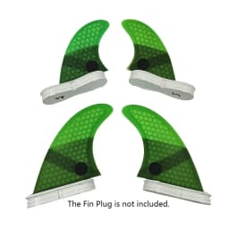 M+GL/UK2.1 Surf Quad Fins UPSURF FCS 2 Fins Honeycomb Fiberglass Top Performance Core Surfboard Fins Quad Set Quilha Surf 4 Fins
