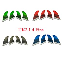 M+GL/UK2.1 Surf Quad Fins UPSURF FCS 2 Fins Honeycomb Fiberglass Top Performance Core Surfboard Fins Quad Set Quilha Surf 4 Fins
