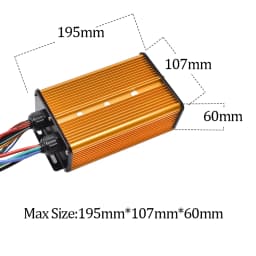 JRAHK BLDC 72v 3000w Sine Controller Electric motorcycle 60V 84V Controller 48V Electric Bike Accessories