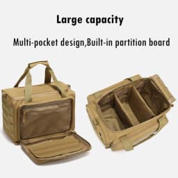 Range Bag Outdoor Hunting Training Shooting Molle Gun Bags Climbing Hiking Camping Large Capacity Handbag