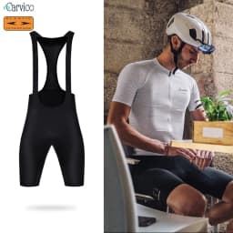 Santic Men's Cycling Bib Shorts Imported Cushion Cycling Outdoor Cycling Wear High Elastic Reflective
