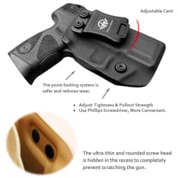 Taurus G3C Holster, Taurus G2C Holster IWB Dermatoglyph Kydex Holster for Taurus G3C 9mm / G2C 9mm G2S / Millennium PT111 G2