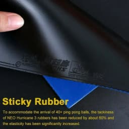 Original DHS New Hurricane 3 National Table Tennis Rubber Orange Sponge Blue Sponge Professional Table Tennis Racquet Rubber
