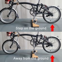 Parking Rack for Brompton Bike Repair Rack Wood Veneer Aluminum Alloy Base Display Platform Folding Bike Display Stand