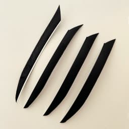 50Pcs/lot 5 Inch Traditional Kyudo Carbon Arrow Feather Fletching Knife Shape Right Wing Turkey Vanes Archery Accessories