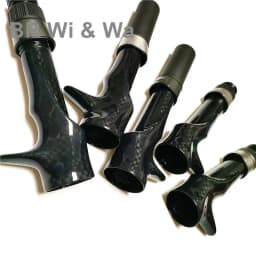 BR Wi & Wa Carbon Reel Seat 3K Woven Carbon Fiber Body With FUJI Hood DIY Spinng Fishing Rod Casting Rod Repair Building 1PCS