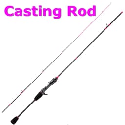 Hunting Goddess 1.35/1.5/1.68/1.8m 5 Feet UL Supper Light Pink Solid Tip Fast Action Carbon Fishing Rod Girl Female Casting Rod