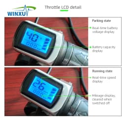 36V 48V 60 1000W 40A Electric Scooter Brushless Motor Universal Controller LCD Speed Display Throttle Set for Motorcycle Bicycle