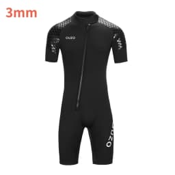 Mens Womens 3mm Short-sleeved Wetsuits Diving Surfing Suits Snorkeling Kayaking Spearfishing Freediving Swimming Full Body