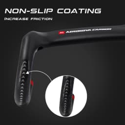 Carbon Road Handlebars AERONOVA Racing Carbon Integrated Stem Handlebar 1-1/8" Inner Routing Cycling Integrated Road Drop Bar