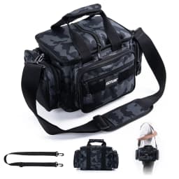 Goture Fishing Tackle Bags 38*23*19cm Shoulder Bag High Capacity 600D Oxford Cloth Outdoor Cycling Backpack Camping Picnic Bag