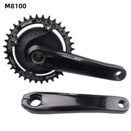 Shimano SLX M7100 M8100 Crank With XCADEY XPOWER 104bcd Power Meter  Deckas 104bcd chainring For M7100 M8100 M9100