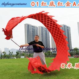 Sale 6M Dragon Dance Costume Fitness Outdoor Carnival Sports Exercise Abdomin Square Performance Funny Toys Group Activities
