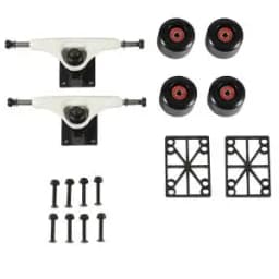 City run 5inch Skateboard truck wheels complete kit with 55*32mm wheels Double rocker skateboard Street Truck Wheels Parts