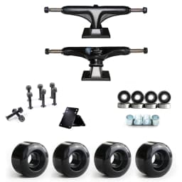 City run 5inch Skateboard truck wheels complete kit with 55*32mm wheels Double rocker skateboard Street Truck Wheels Parts