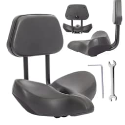 Bike Seat With Backrest Comfortable Electric Scooter Saddle Bicycle Seat Cushion Hollow Breathable Saddle For Road Bike Tricycle