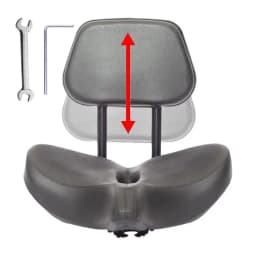Bike Seat With Backrest Comfortable Electric Scooter Saddle Bicycle Seat Cushion Hollow Breathable Saddle For Road Bike Tricycle