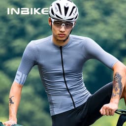 INBIKE Summer Short Sleeve Bicycle Jersey Man Road Cycling Jersey Clothes For Men MTB Mountain Bicycle Sportswear Male Clothing